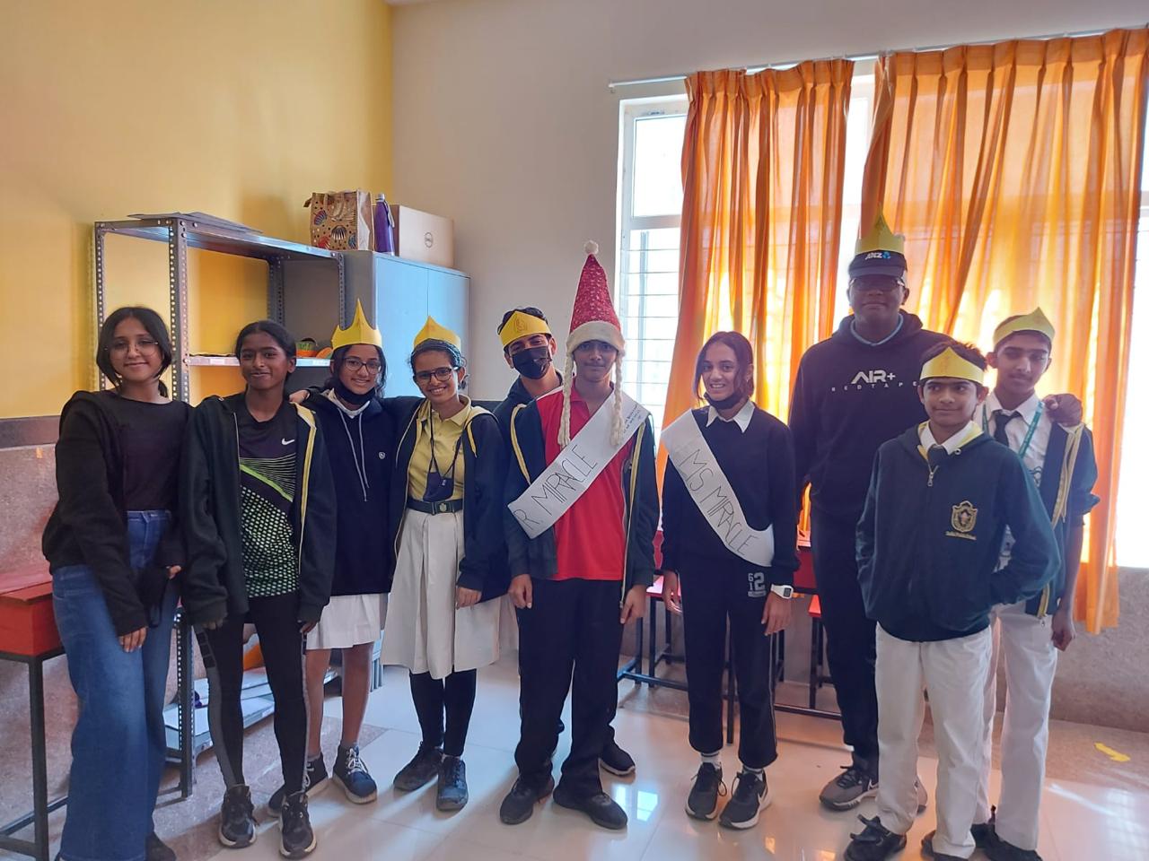 Won the Most popular face of the year in Class IX